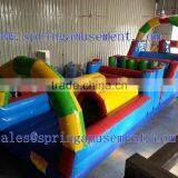 Colorful Inflatable Outdoor Obstacle Course With Double Tunnel for Adult SP-OC004