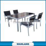 aluminium chairs and tables