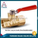 Gas Safety Valve With Forged Nipple cw 617n High Pressure and High Quality NPT Thread Brass Gas Valve thumbnail-1