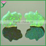 Wholesale Turkish 55 Colors 11x13mm Lab Created Jewelry Opal Hamsa With Drilled Hole thumbnail-1