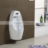 Porcelian wall mounted with auto flush ceramic waterless urinal
