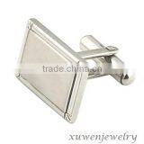 Brush Finish 316l Stainless Steel Cufflink Blanks