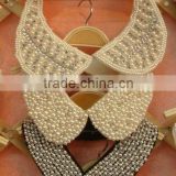 2012 latest garment collar motif with pearl