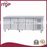 GN 1/1, 4 Door Worktable Freezer