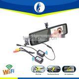 Wire free wireless reserving camera rearview car mirror special bracket