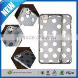 C&T Polka Dots Clear Plastic Transparent Hard Back Cover for iPhone 5se