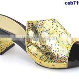 Csb7199 2016 Fashion Fancy Pattern Single Shoes Shining Material for Party Bling Bling Shoes to Match Fashion Women Shoes thumbnail-3