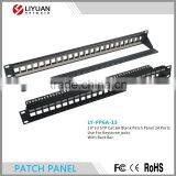LY-PP6A-15 Cable Matters Rackmount or Wallmount RJ45 Patch Panel 24-Port Cat6A STP 19" 1U