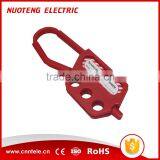 NH03 Three Holes Red Plastic Lockout Hasps For Industrial Safety