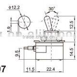 2 Pole Toggle Switch On-off Quick Connection,12v Waterproof Toggle Switch thumbnail-3