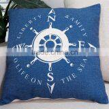 Home Decorative Throw Pillow Covers Custom Photo Printed Nautical Patterns Cushion thumbnail-5