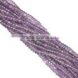 Amythest Facted Roundel Beads thumbnail-1