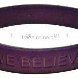 Debossed Logo Silicone Wristbands thumbnail-1