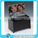 Cheap Transparent Acrylic Donation Money Box With Lock Key High Quality From China Supplier thumbnail-5