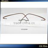 SLIM RIMLESS TITANIUM OPTICAL FRAME