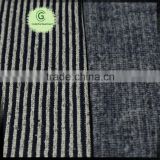 Nice black white stripe 100 polyester CD jacquard hacci coarser sweater fabric from China
