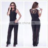 Popular Design Ready Stocklot Elegant Women Hot Sale Black Jumpsuit thumbnail-1