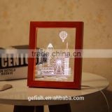 Hot customized led view 3D display frame wood and acrylic 3D display frame