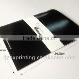 White and black paper file holder glossy laminated surface finishing
