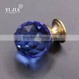 Light Blue Old Fashion Brass Metal Cabinet Handles Kitchen Glass Knobs thumbnail-4