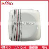 Custom Flower Print Square Snake Melamine Plate thumbnail-4