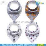 Amazon Bestseller 100% Cotton Adjustable Baby Bandana Drool Bibs thumbnail-5