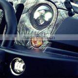 7in Round Off-road Truck SUV Cars 4x4 Vehicles High Power 40W Dual Sealed Beam Halo Ring Driving Lamp thumbnail-6