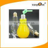 Screw Cap Lamp Bulb Shaped Plastic Juice Bottles thumbnail-3