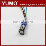 ABS19S-P11-E 19mm Ring LED Lamp Green Metal Push Button thumbnail-4