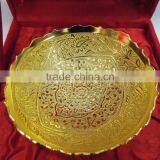 Beautiful Gift Item, Return Gift, Home and Garden Decoration Brass Gold Plated Bowl thumbnail-4