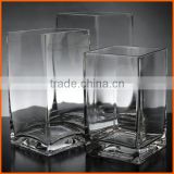 Hot selling glass cube vase