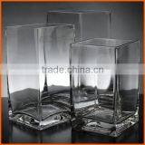 Hot selling glass cube vase