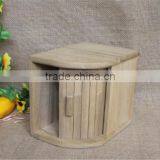 Factory Price Vintage Solid Wooden Remote Storage Box With Sliding Cover thumbnail-5