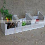 White Craft Wooden Spice Compartment Boxes Without Lid thumbnail-1