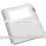 Plastic Covered Notebook With 70 Striped Sheets Ballpoint Pen thumbnail-2