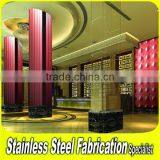 Decorative Etched Color 304 Stainless Steel Pillar Cladding thumbnail-4