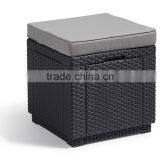 2017 Trade Assurance New Spring Coming Cheap All Weather Modern Cube Rattan Footstool Occasional thumbnail-6