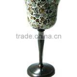 Footed Glass Candle Holder thumbnail-3