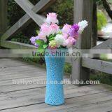 Cheap Blue Mosaic Glass Vase thumbnail-1