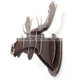 Indoor Wall Mounted Wooden Deer Head Decoration thumbnail-2