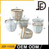 Drinkware Gold Cup, Gold Plated Tea Cup Set, Ceramic Gold Rim Coffee Cup With Saucer thumbnail-1