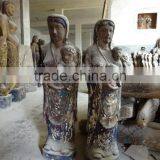 Wood Carved Sculpture With Antique Finish thumbnail-6