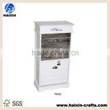 White Wooden Storage Cabinet in White Color. thumbnail-2