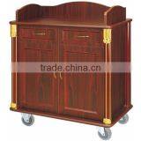 Hotel Restaurant Use Removeable Wooden Tea Trolley/coffee Cabinet, Wood Bookcase for Living Room,drink Room thumbnail-1
