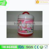 Round Shape BPA Free 2 Separated Plastic Lunch/Bento Box With Handle thumbnail-1