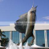Large Outdoor Copper Sculptures Bronze Swordfish Fountain for Sale thumbnail-3