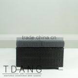 Kessler Wicker Ottoman - Outdoor Wicker Ottoman thumbnail-2