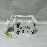 Bone Shaped Ceramic Dog Treat Jar thumbnail-1