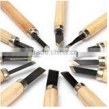 12pcs/Set Hand Wood Carving Chisels Knife For Basic Woodcut Working DIY Tools Cutter Wood Carving Chisels Knife thumbnail-4
