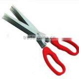 Multi-functional 5- Blade Herb Scissor With PP Handle thumbnail-1